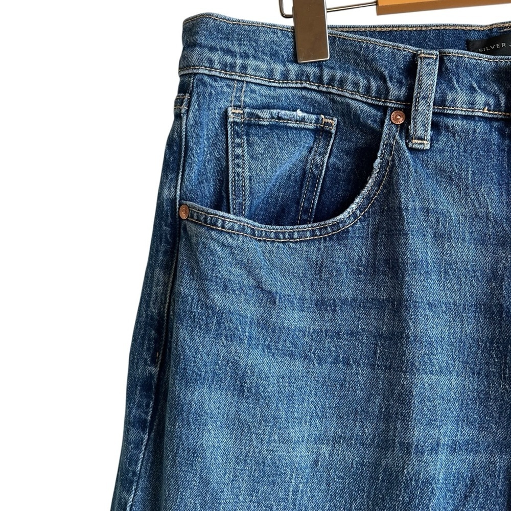 Silver Jeans Low 5 Straight Leg Mid Rise Denim W28 - Picture 5 of 16